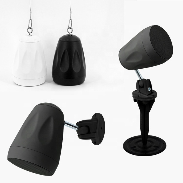 GS4F CHNLAN Public Address System Outdoor Speaker System Waterproof IP65 2 Way 4 Inch 100V 30W Black Pendant Garden Speaker