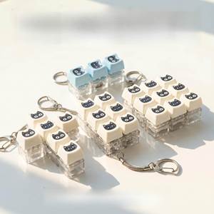 Jouet de décompression Black Key, planche mécanique 123456912, pendentif porte-clés - Product Image 1