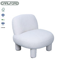 Fauteuil de salon en tissu CARLFORD, fauteuils d'appoint en tissu pour salon, fauteuil de loisirs en tissu, fauteuil d'appoint en gros