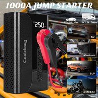 Démarreur de voiture portable 10400mAh avec pompe à air 150PSI compresseur d'air 12V pour gonflage rapide des voitures vélos balles motos