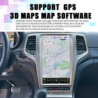 Radio Estéreo para Auto con Pantalla Vertical para Jeep Grand Cherokee 2011-2022, Carplay, GPS, Navegación, Reproductor Multimedia, Unidad Principal de 128GB