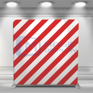 Support pliable en tube d'aluminium avec motifs personnalisés en tissu tendu pour photomaton, toile de fond de présentation avec motif de nuit de la ville de Las Vegas et housse de coussin - Product Image 4