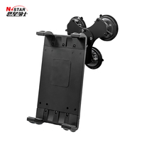 Dudukan Tablet PC N-Star OEM & ODM Aluminium dan Karet dengan Basis Penghisap Super Kuat Tiga Suction Cup untuk Mobil dan Truk