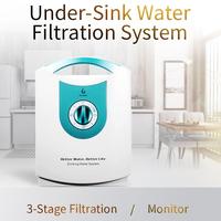 Système de filtration d'eau domestique sous l'évier de cuisine 3000 GPD 0,5 micron Préfiltre électrique Purificateur d'eau du robinet hautement efficace