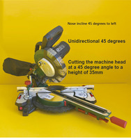 Nouvelle Scie Circulaire à Onglets Coulissante Multifonctionnelle pour le Travail du Bois Domestique 220V, Type Tige en Alliage d'Aluminium