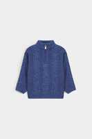 1/4 Zip kedatangan baru modis Mock leher musim semi musim gugur Pullover Sweater kustom pria Sweater Quarter Zip