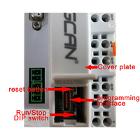 PLC programmable de contrôleur logique avec interface CAN Bus RS485 RS232 prenant en charge le protocole de communication CANopen Modbus RTU