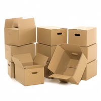 Conception de logo personnalisé Emballage postal en carton ondulé Carton d'expédition brun uni Boîte minérale Boîtes en carton ondulé imprimé