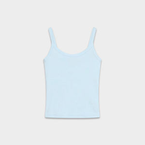 Gilet court sans manches bleu ciel pour femme, style sport décontracté, personnalisable en usine - Product Image 1