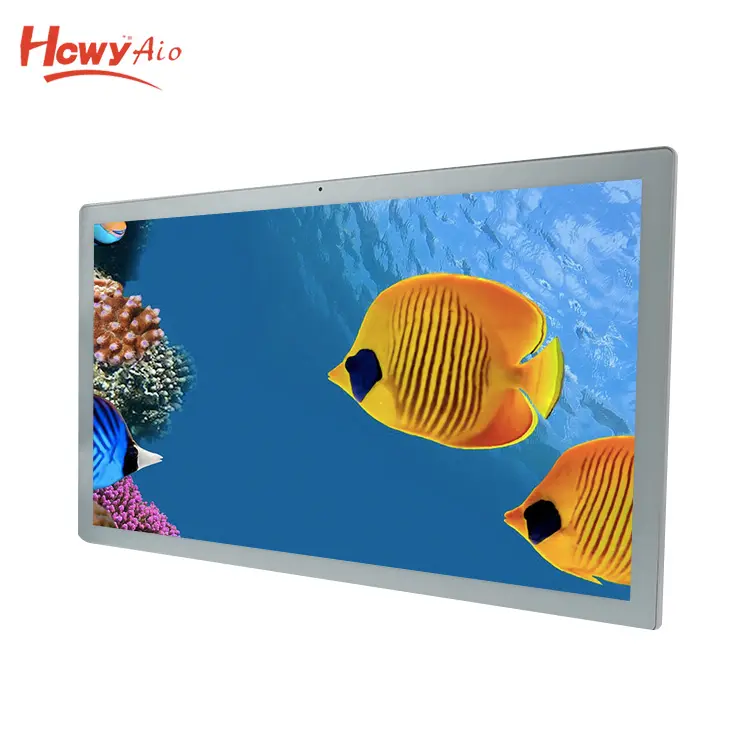 Trắng Khung Nhựa Máy Tính Để Bàn AIO Tablet PC 27 Inch WIFI 1 Gam 8 Gam Android 5.1 Cảm Ứng Android PC Tablet Android LED LCD Hỗ Trợ Tường