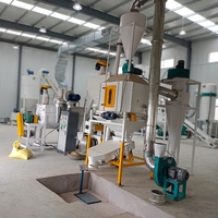 Ligne de production d'aliments pour animaux 1-2T/h à prix d'usine, usine complète de granulation pour l'élevage de volailles, de bovins et de bétail