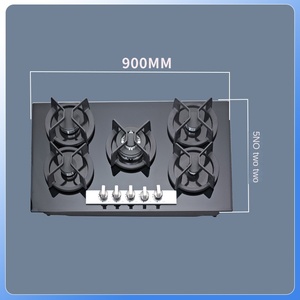 Estufa de Gas de 5 quemadores de buen precio de alta calidad con Panel de vidrio templado Nueva tapa eléctrica doméstica de moda para uso en exteriores - Product Image 4