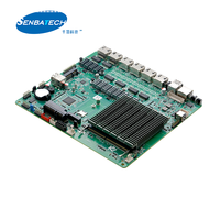 Placa Base Mini ITX de 6 Puertos LAN DDR4 con Bypass PS2 Opcional y 6 Puertos USB para Dispositivos de Seguridad de Red y Enrutadores