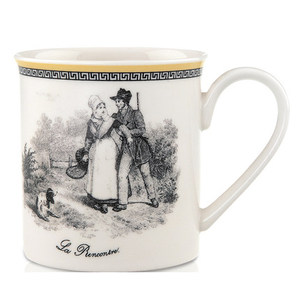 Taza de cerámica de estilo retro personalizada, vaso simple europeo en línea, con tu propio logotipo - Product Image 3