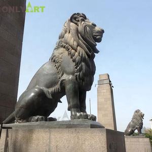 <span class=keywords><strong>Statua</strong></span> di leone di guardia a grandezza naturale in bronzo ruggente per la decorazione del giardino all'aperto - Product Image 5