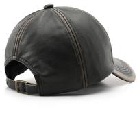 Casquette de baseball en cuir PU à 6 panneaux, finition patine rustique, laiton antique, grainé mat, style skater de luxe, avec logo personnalisé, pour homme, vente en gros