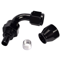 Raccords pour tuyau de frein à coude An6 an10, connecteur en pvc pour air hydraulique en ptfe