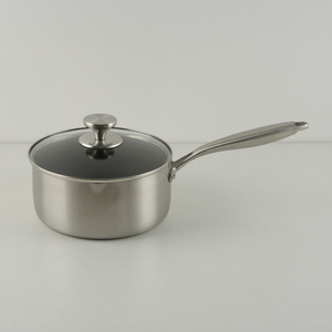 OEM Stainless Steel Non-Stick <strong>Saucepan</strong> 24cm Soup Stock Pots Custom Bottom Pattern &amp; Logo Dishwasher Safe Wholesale - Product Image 2