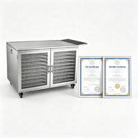 CE-gecertificeerde zonne-energie voedseldroogoven, grote capaciteit roestvrijstalen machine voor restaurants en snackwinkels voor het maken van fruit jerky.