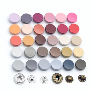 Snap Metal Button China Metal Button Customized Logo Size Color Buttons For Clothes Snap Button