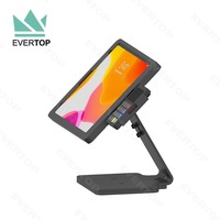 Soporte de tableta antirrobo con tapa de mesa para iPad, Samsung, Android, soporte de seguridad para tableta, soporte antirrobo de mesa, soporte para tableta