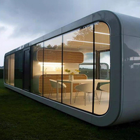 Nouvelle Collection 2026 : Maison Conteneur Préfabriquée de Luxe 20 et 40 Pieds, Cabine Mobile Moderne et Personnalisée de Haute Qualité, Type « Pod Apple »