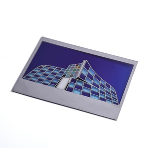 Manufacturers Design Building Design Blue Color Debossed Logo Metal <b>Bookmark</b> - Product Image 5