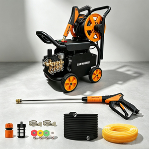 Lavadora de Autos Compacta de Alta Presión, Equipada con Ruedas para Fácil Movilidad HT-22, Alta Potencia de Limpieza, Motor de 4HP - Product Image 1