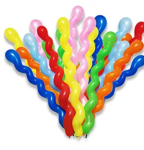 Vente en gros 40 pouces géant joyeux anniversaire carnaval Clowon présent décoration de fête ballons en spirale en latex coloré