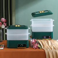 Cuiseur à vapeur électrique à écran tactile carré multicouche 5L cuiseur électrique multifonction cuiseur à riz marmite domestique antiadhésive