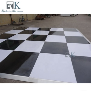 Décoration de mariage, piste de danse noire et blanche, piste de danse modulaire portable - Product Image 6