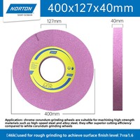 Meule pour rectifieuse plane M7130, 355x127x40mm, à refroidissement par eau, pour matériaux durs traités thermiquement, cercle extérieur, Chine