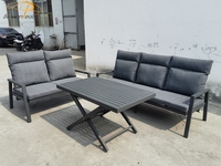 Canapés inclinables en aluminium réglables en hauteur pour jardin, balcon et cour, directement du fabricant