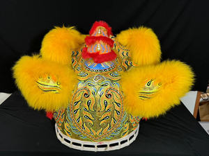 Traje de danza del león personalizado hecho a mano de fábrica de tamaño normal, traje de danza del león inspirado en la cultura china <span class=keywords><strong>para</strong></span> <span class=keywords><strong>dos</strong></span> <span class=keywords><strong>personas</strong></span> - Product Image 2