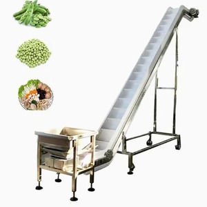 Meyve z-tipi kolay temizlik için PVC/PU bantlı konveyör otomatik gıda besleme eğimli konveyör bant konveyör makinesi Cleat ile - Product Image 5