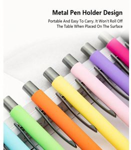 Promotional High Quality Multicolor Soft Touch Ballpoint <b>Pen</b> Blank Personalized Logo Metal Ball <b>Pen</b> With Logo - Product Image 6