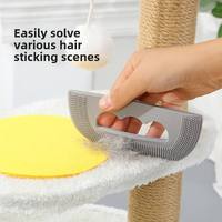 Épilateur - Brosse en caoutchouc souple pour poils de chat, grattoir à poils, outil de succion pour poils d'animaux, chien, outil adhésif pour poils, nouveau - Brosse pour enlever les poils de chat
