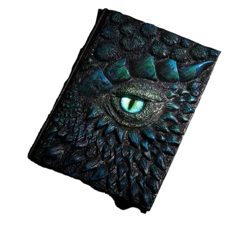 3d personalized dragon eye relief notepad sketchbook dragon diary notebook