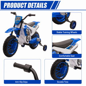 Trottinette Électrique Moderne Légère 12V pour Enfants, <span class=keywords><strong>Moto</strong></span> Tout-Terrain à Batterie, Propulsion Arrière, 45 Min d'Autonomie, <span class=keywords><strong>Roues</strong></span> d'Apprentissage <span class=keywords><strong>3</strong></span>-5 ans - Product Image 3
