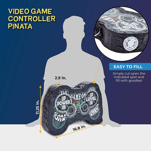 UNK personalizado cumpleaños Gamer tema Fiesta suministros controlador de videojuegos piñatas mexicanas al por mayor Baby Shower niños Piñata - Product Image 3