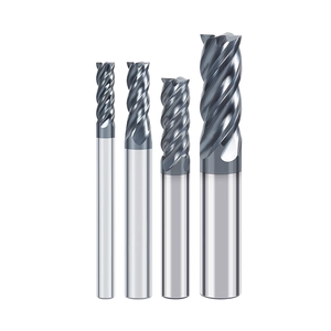 OEM 4-Flute Tungsten Steel <strong>End</strong> <strong>Mill</strong> Cutter Rigid 65 Hardness CNC Controlled 10mm Shank Diameters 10mm Coated Shank ODM - Product Image 1