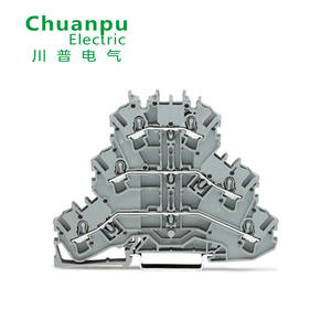 WA Go ขั้วต่อสายไฟ3ชั้น3201 2002 6สายเชื่อมต่อสปริงติดตั้งรางได้2.5ตารางเมตร - Product Image 1