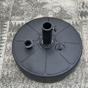 Meubles <span class=keywords><strong>de</strong></span> patio extérieur Résine Marbre <span class=keywords><strong>Fonte</strong></span> Plastique Rond Rempli d'eau Plage Jardin <span class=keywords><strong>Parasol</strong></span> Base avec poignées - Product Image 3