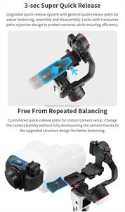 Stock <span class=keywords><strong>Zhiyun</strong></span> Auto Face Tracking 3 Axis Gimbal Stabilizer Phone <span class=keywords><strong>Crane</strong></span> M3 Fill Light Gimbal Anti- Vibration Mirrorless Camera Vlog - Product Image 5