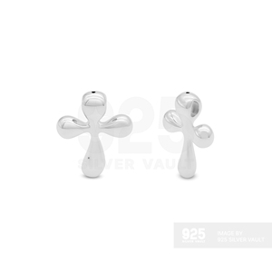 Precios Increíbles, Fácil de Colgar en la Cadena, Acabado Pulido y Suave, Colgante de Cruz de Plata 925 con Burbuja - Product Image 2