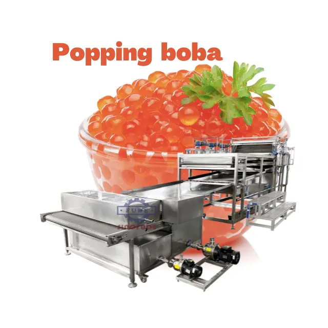 CBZ50 Fruit Juice Jelly pearls production line popping boba machine Juice boba Artificial Caviar depositor machine