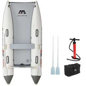 Bateau de tourisme gonflable <span class=keywords><strong>AQUA</strong></span> <span class=keywords><strong>MARINA</strong></span> pour 5 personnes, 335*160cm, double coque en PVC, 4+1 chambres à air, pont en DWF pour la navigation en haute mer - Product Image 1