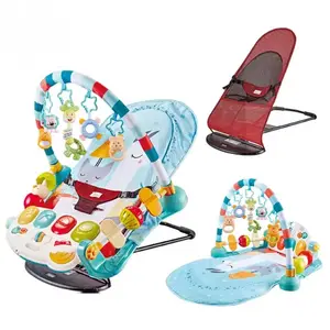 Chaise à bascule multi-fonctions thèmes pour bébé et tout-petits avec musique jouets suspendus à suspension vibrant pour les enfants à dormir bascule pour bébé