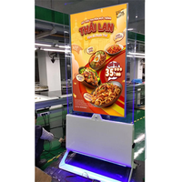 Affichage numérique ultra-fin pour téléviseurs de 32'' à 65'', écrans LCD publicitaires Android à fixation murale, support de sol LCD