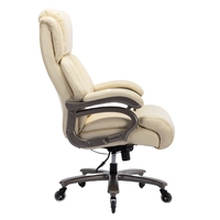 Chaise de bureau ergonomique moderne confortable en PU, chaise de direction pivotante réglable, chaise de conférence